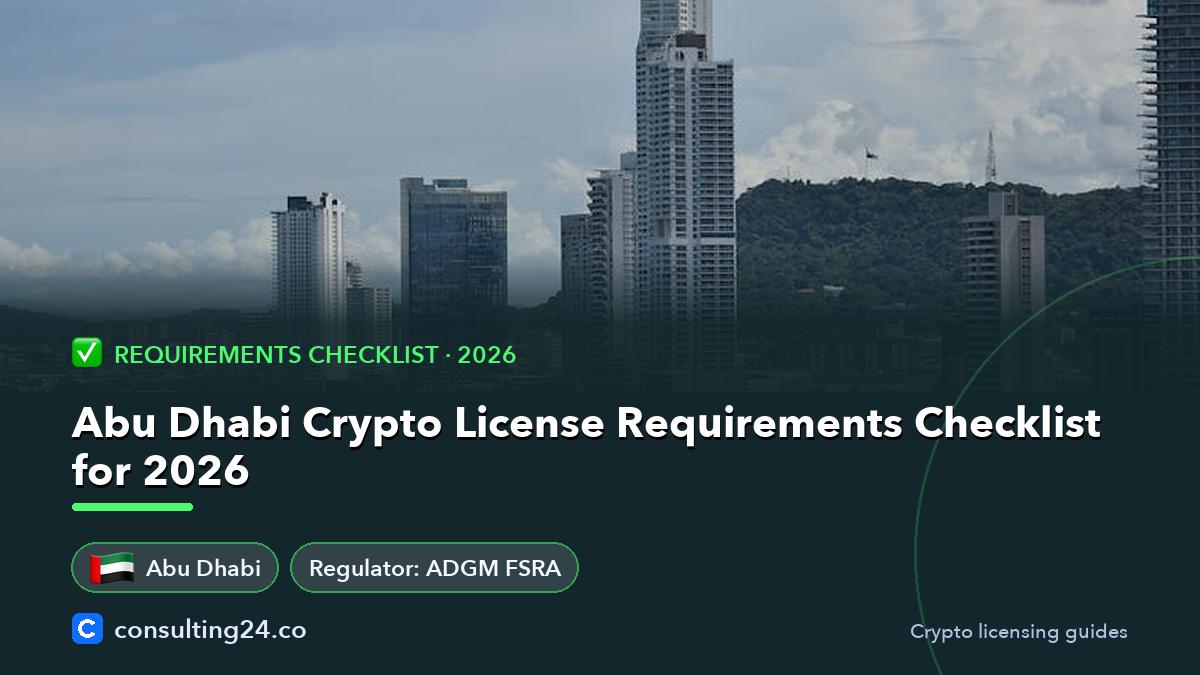 Abu Dhabi crypto license: Consulting24 crypto licensing guide
