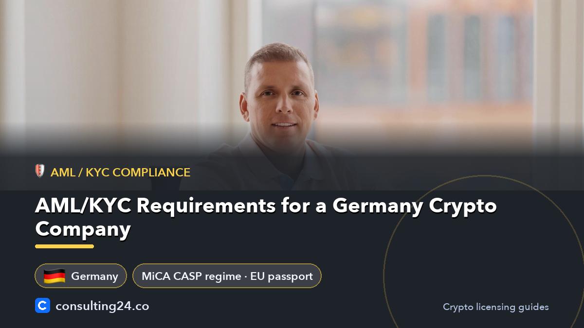 AML/KYC requirements for a: Consulting24 crypto licensing guide