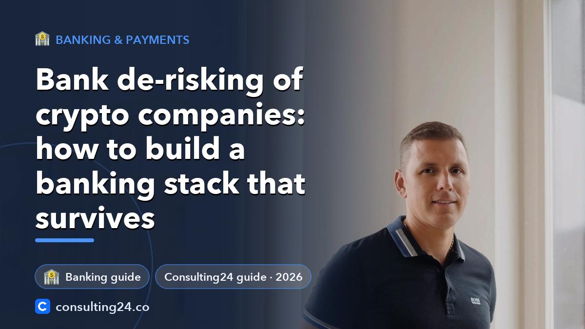 Bank de-risking of crypto: Consulting24 crypto licensing guide