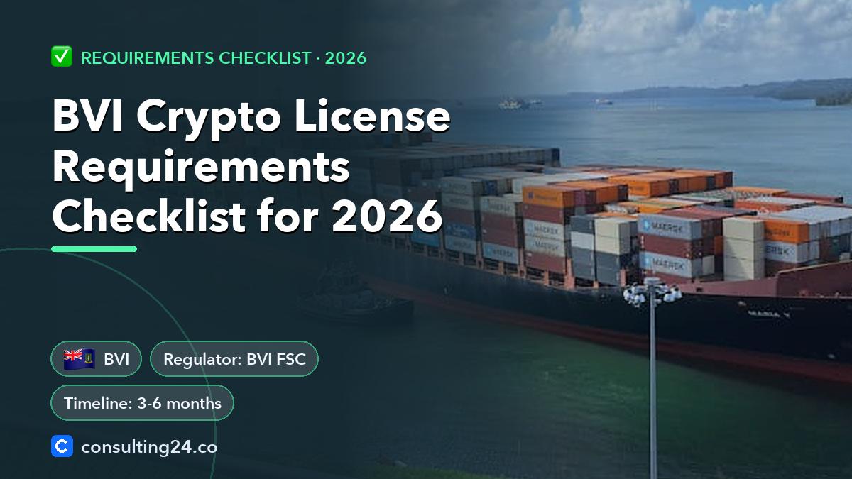 BVI crypto license requirements: Consulting24 crypto licensing guide
