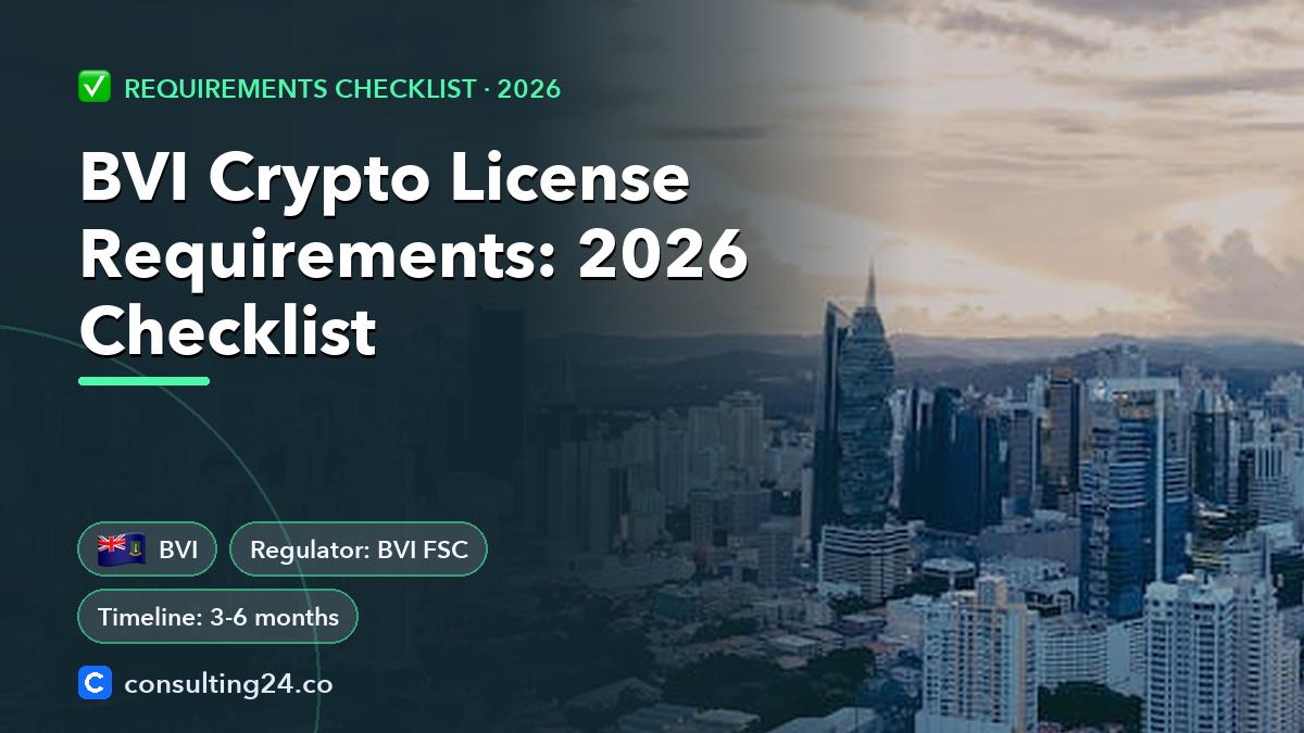 BVI crypto license requirements: Consulting24 crypto licensing guide