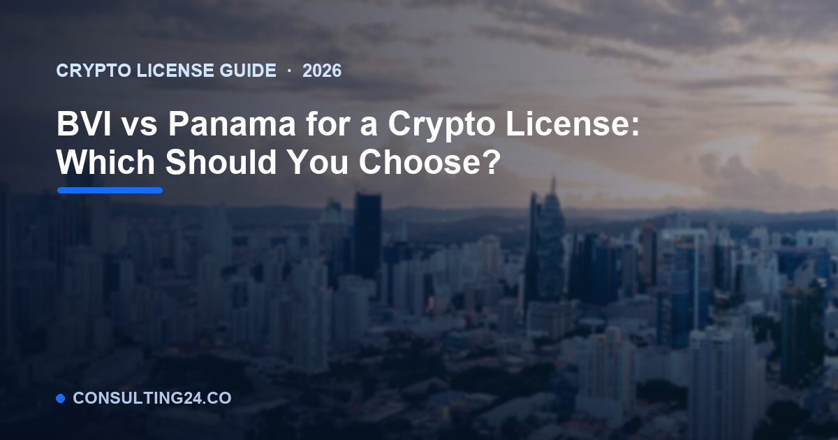 BVI vs Panama crypto license — Consulting24
