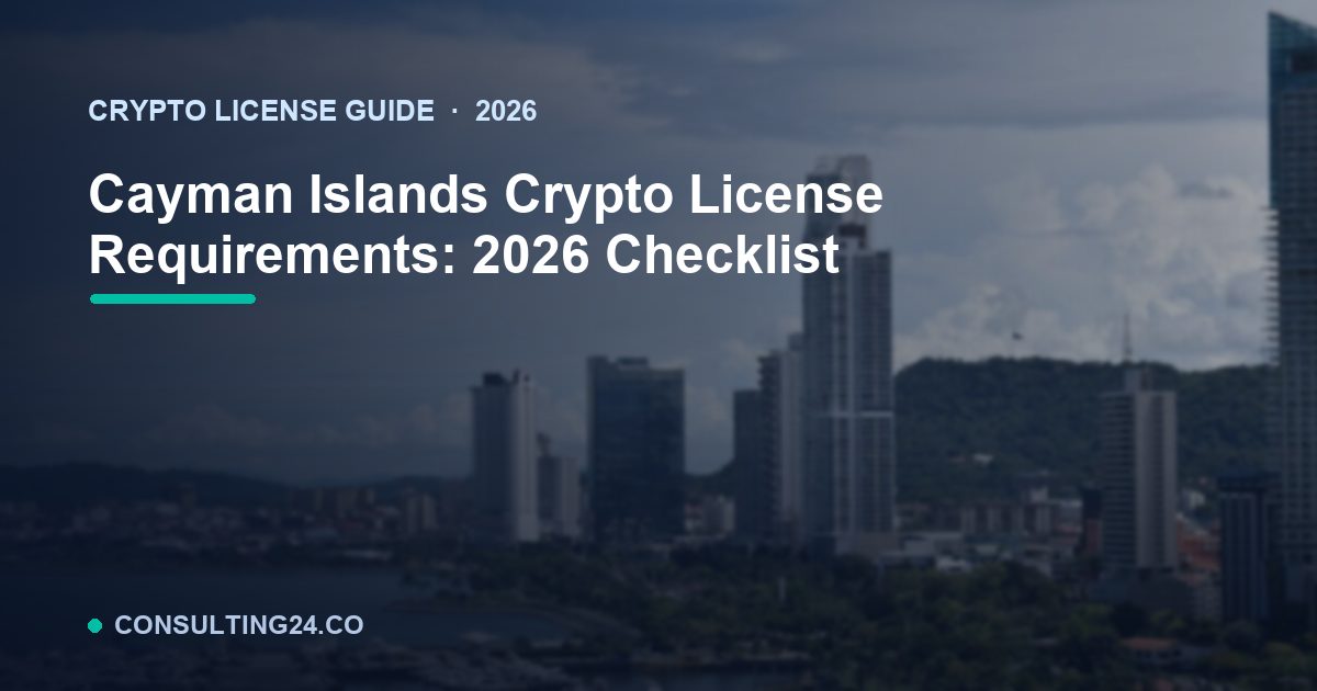 Cayman Islands crypto license requirements — Consulting24