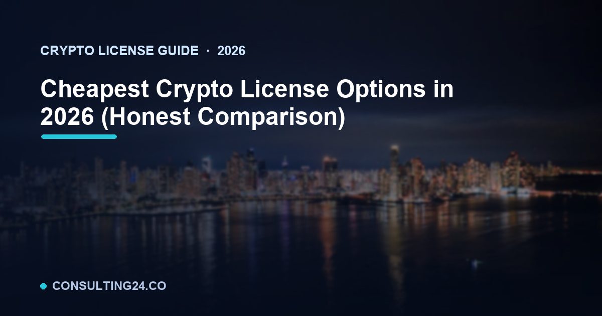 Cheapest Crypto License — Consulting24
