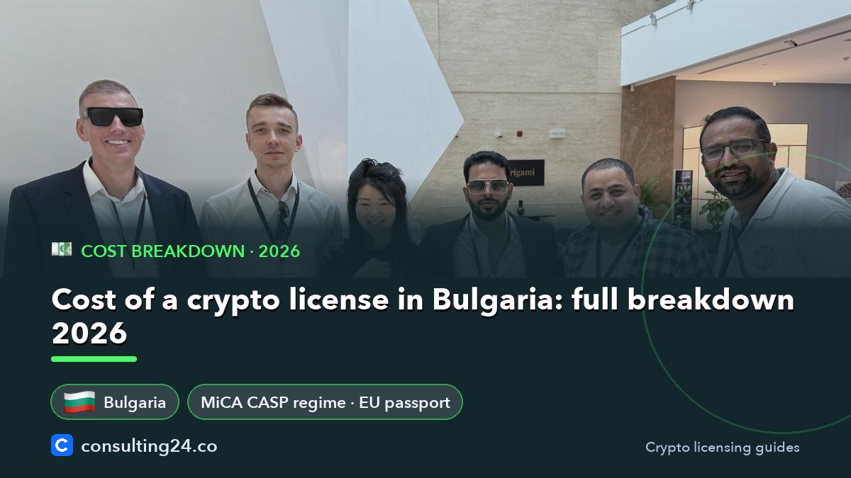 Cost of a crypto: Consulting24 crypto licensing guide