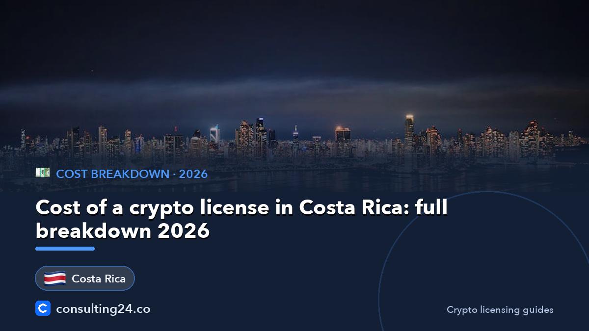 Cost of a crypto: Consulting24 crypto licensing guide