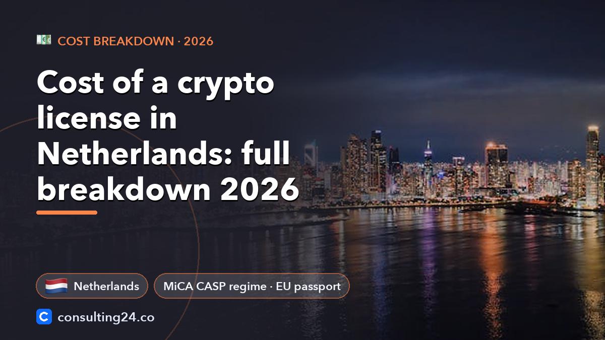 Cost of a crypto: Consulting24 crypto licensing guide