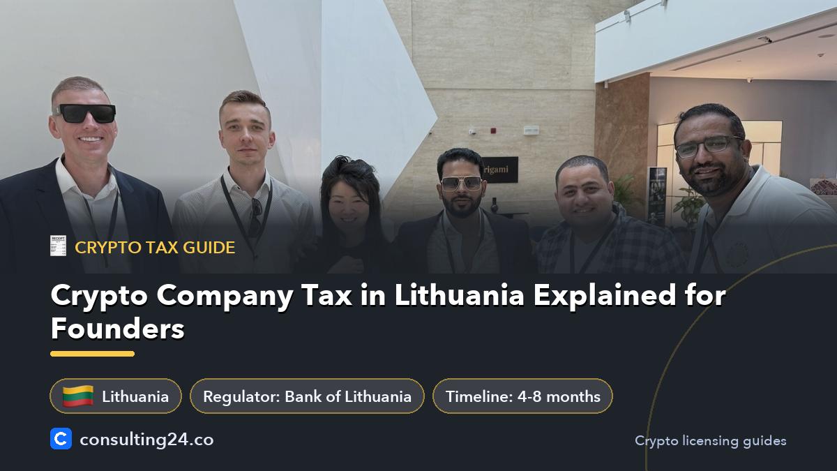 Crypto company tax in: Consulting24 crypto licensing guide