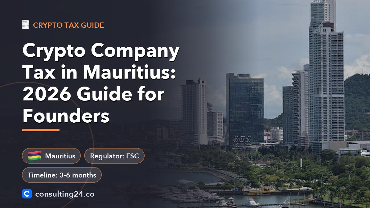 Crypto company tax in: Consulting24 crypto licensing guide