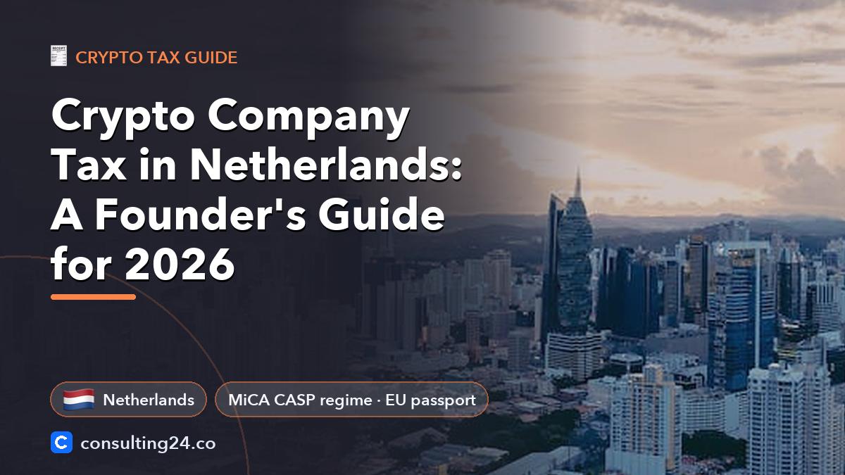 Crypto company tax in: Consulting24 crypto licensing guide