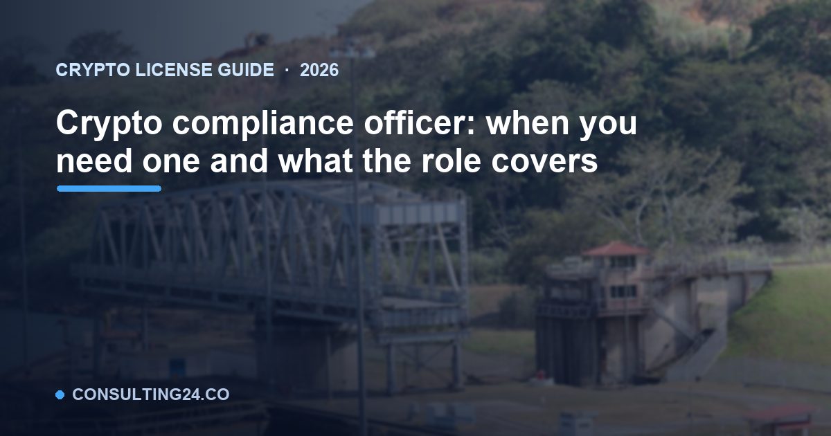 Crypto compliance officer: when — Consulting24