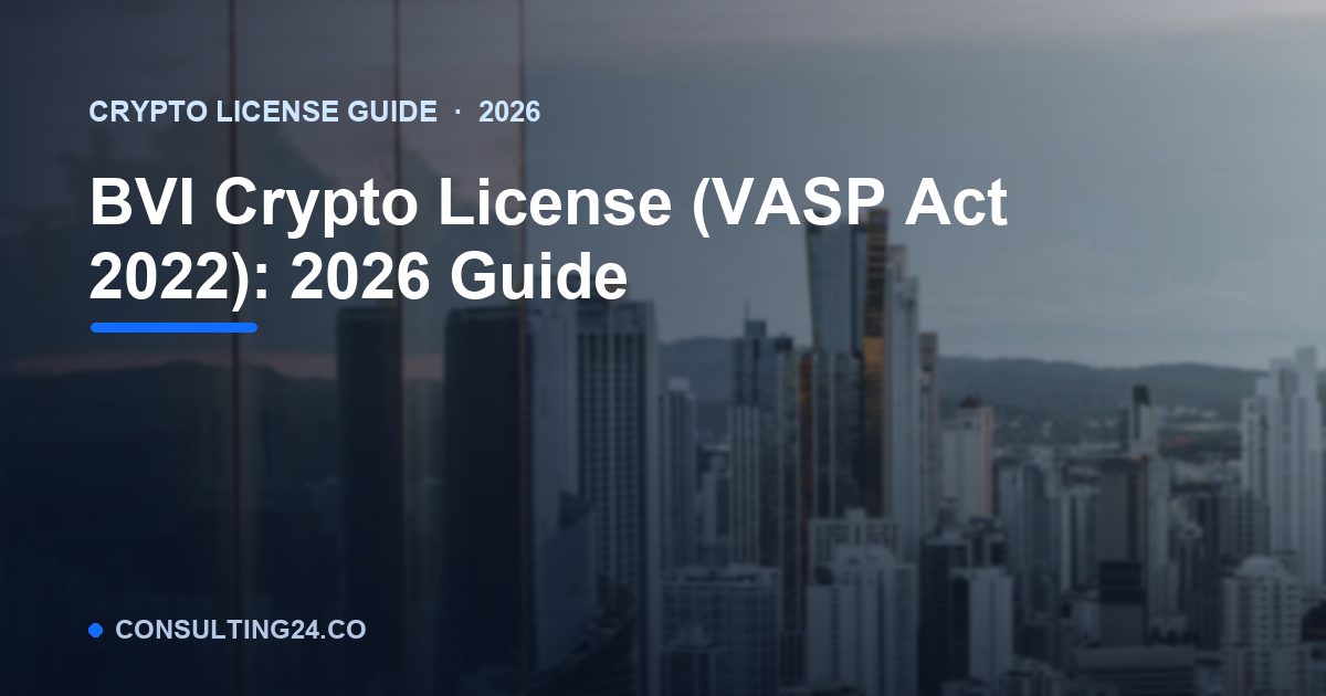 crypto license BVI — Consulting24