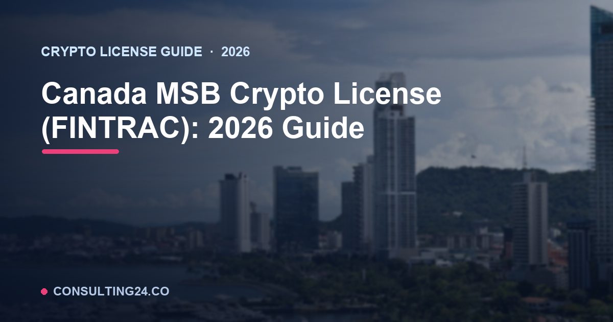 crypto license Canada — Consulting24