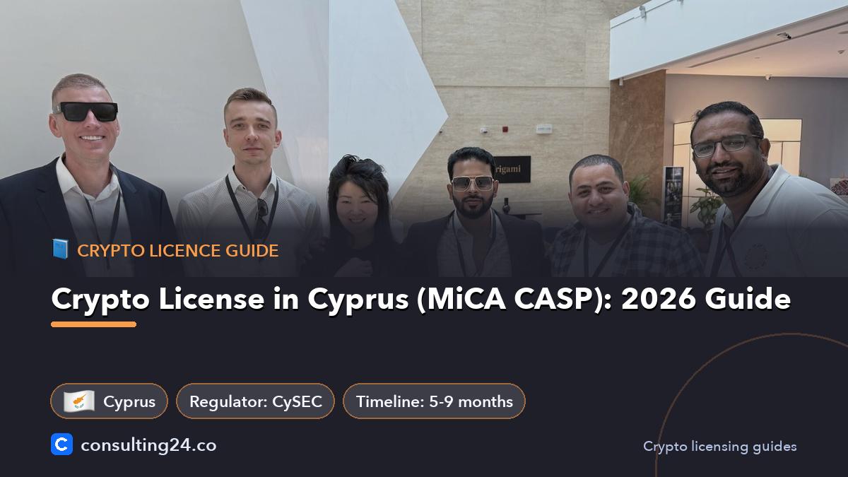 crypto license Cyprus: Consulting24 crypto licensing guide