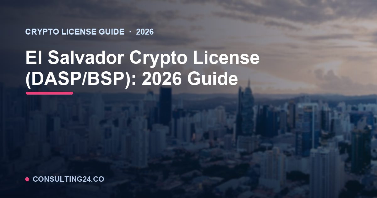 crypto license El Salvador — Consulting24