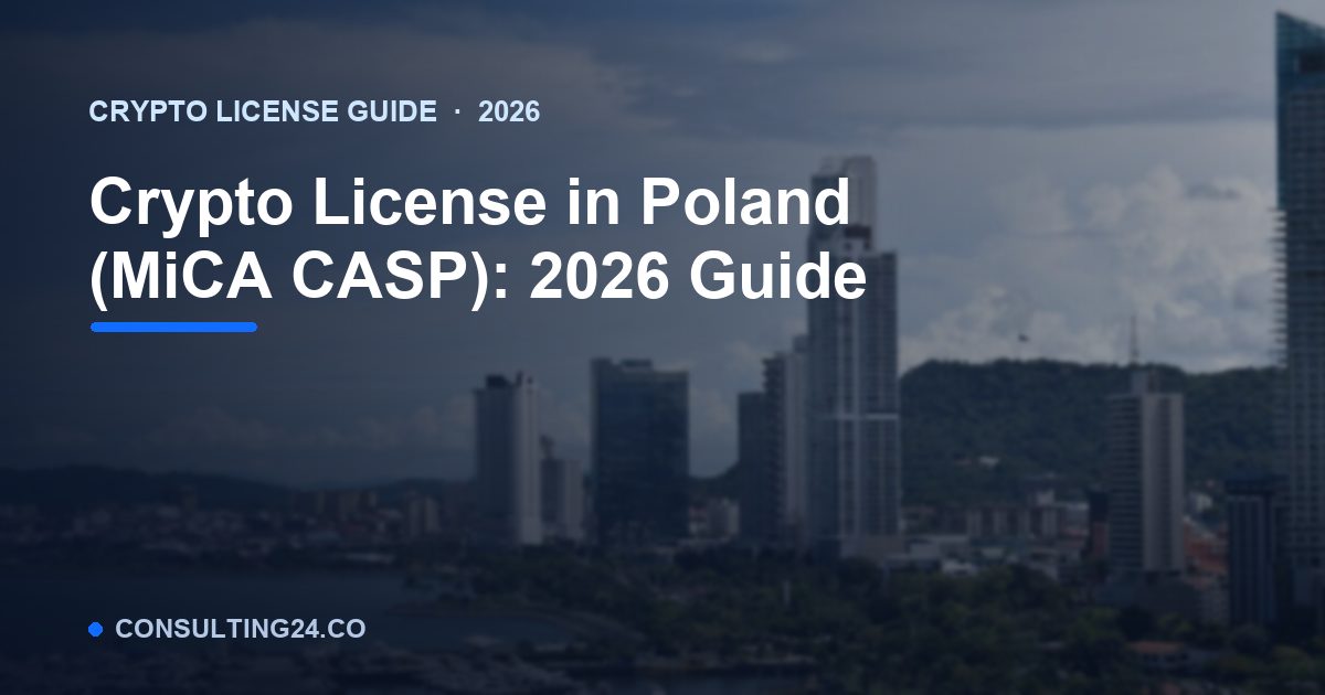 crypto license Poland — Consulting24