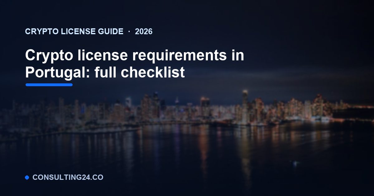 Crypto license requirements in — Consulting24