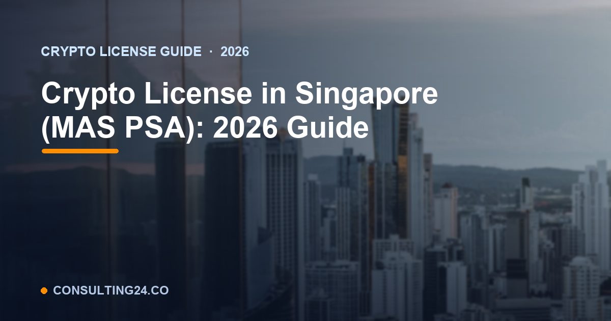 crypto license Singapore — Consulting24