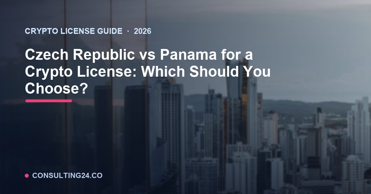 Czech Republic vs Panama crypto license — Consulting24
