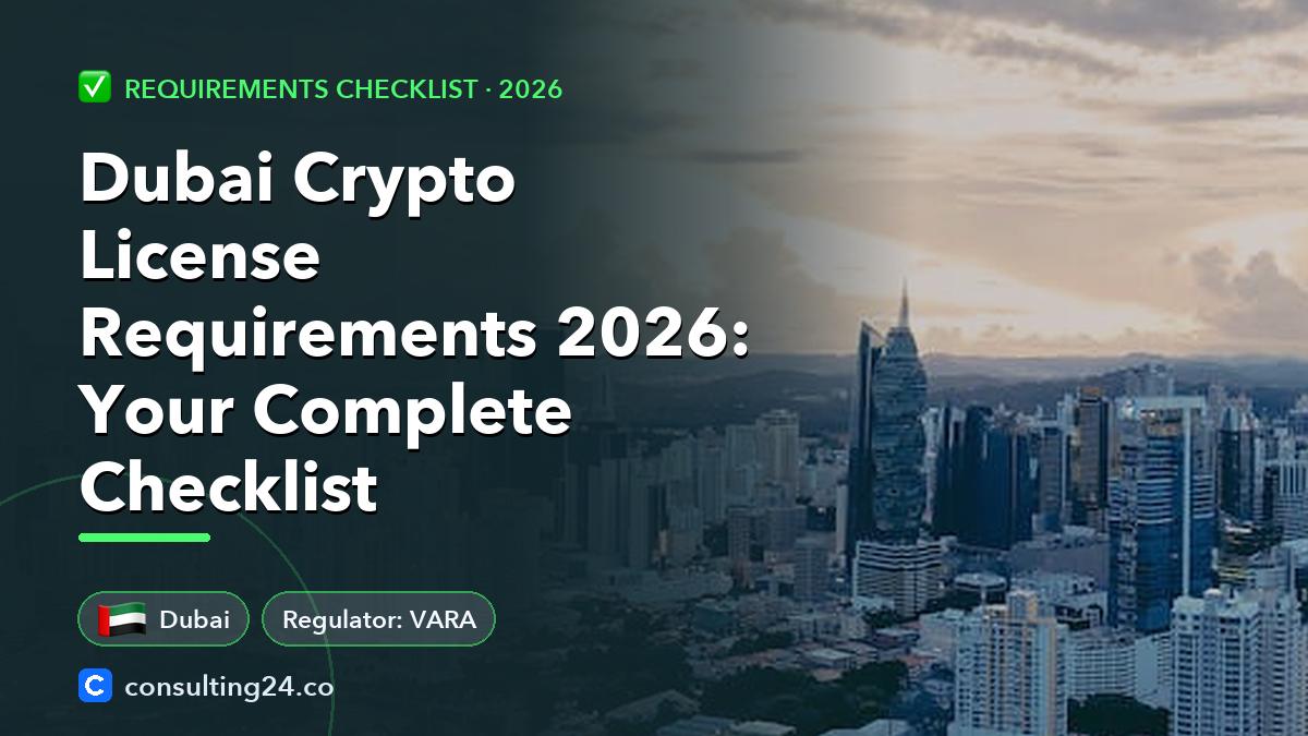 Dubai crypto license requirements: Consulting24 crypto licensing guide