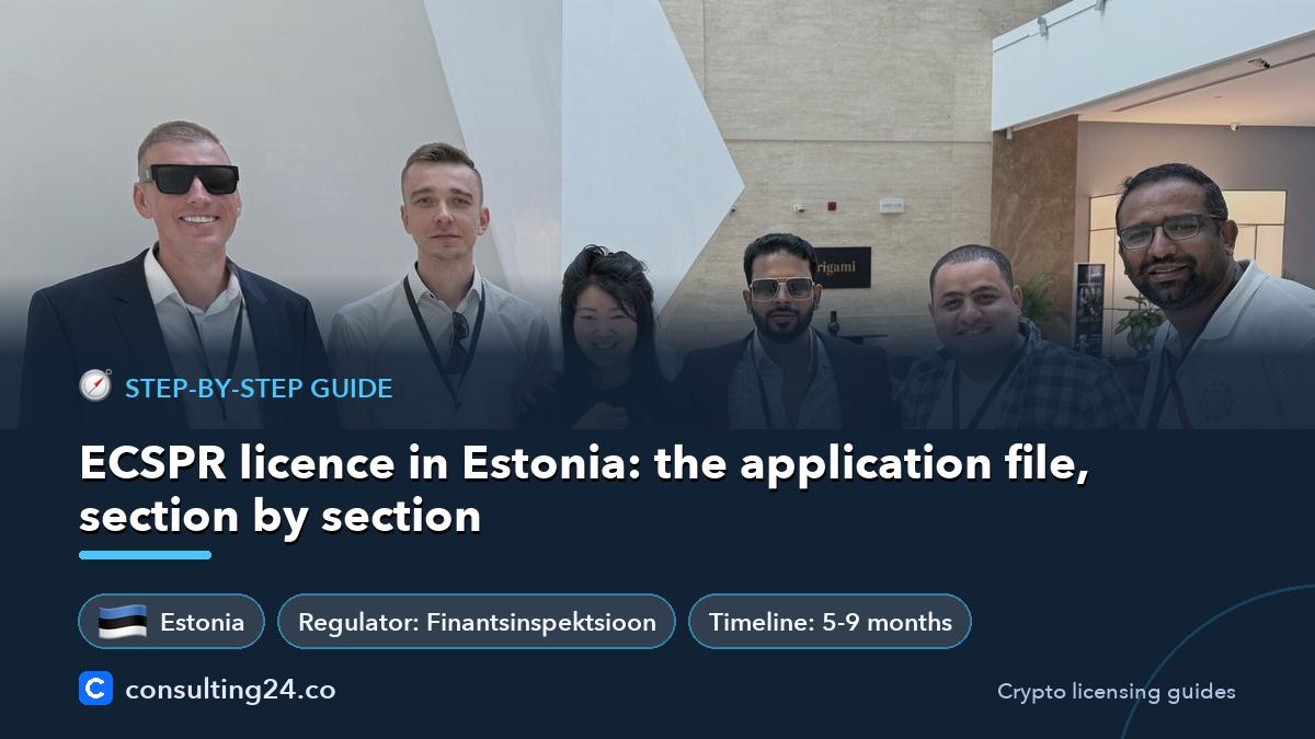 ECSPR licence in Estonia:: Consulting24 crypto licensing guide
