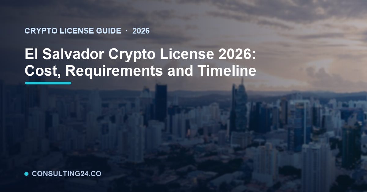 El Salvador crypto license — Consulting24