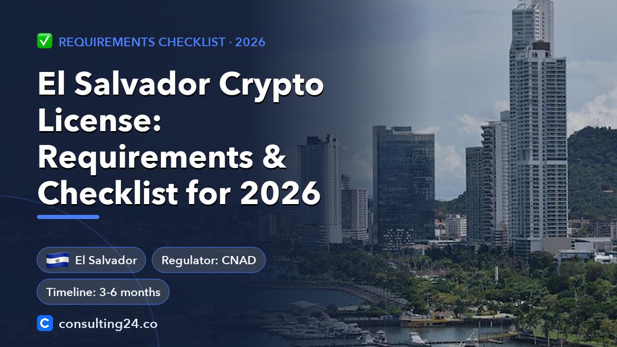 El Salvador crypto license: Consulting24 crypto licensing guide