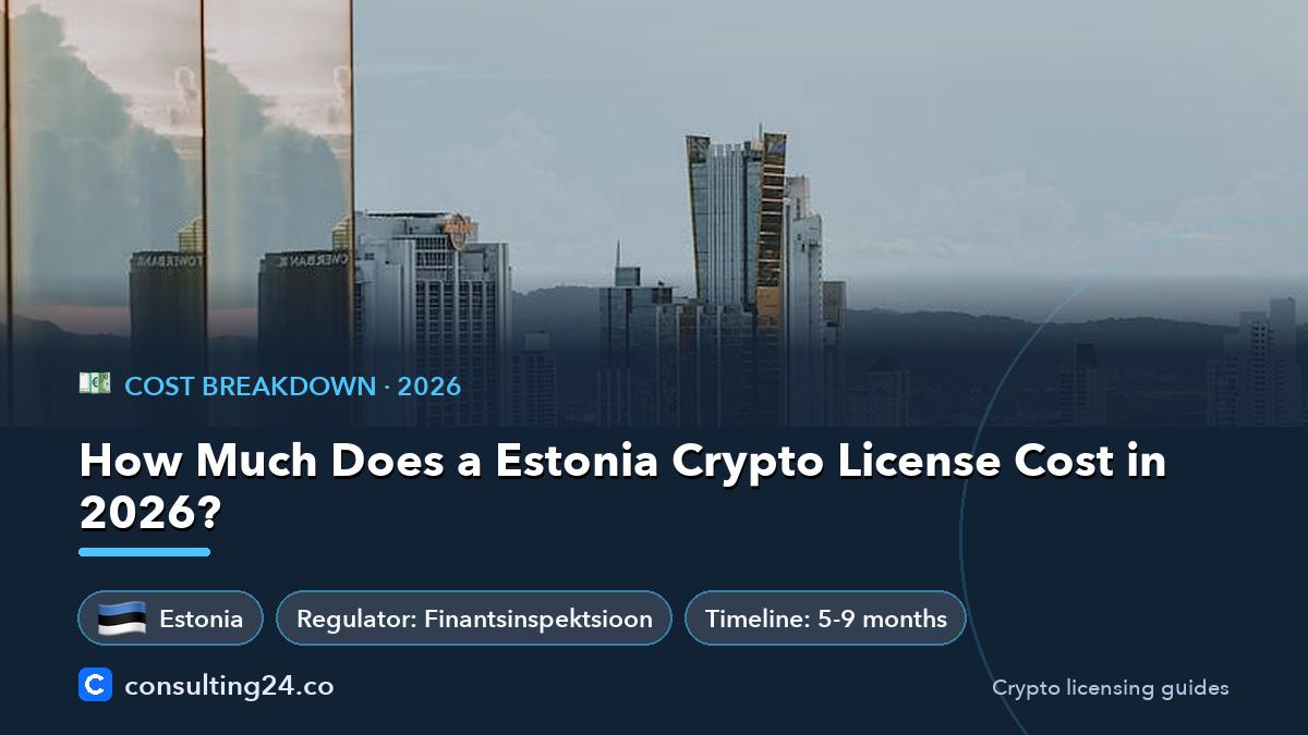 Estonia crypto license cost: Consulting24 crypto licensing guide
