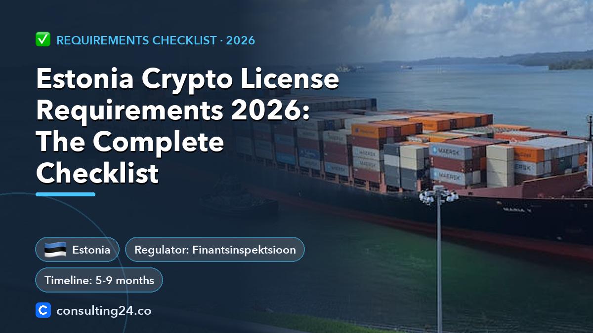 Estonia crypto license requirements: Consulting24 crypto licensing guide
