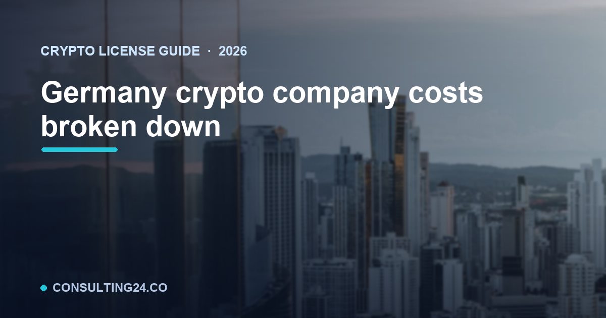 Germany crypto company costs — Consulting24