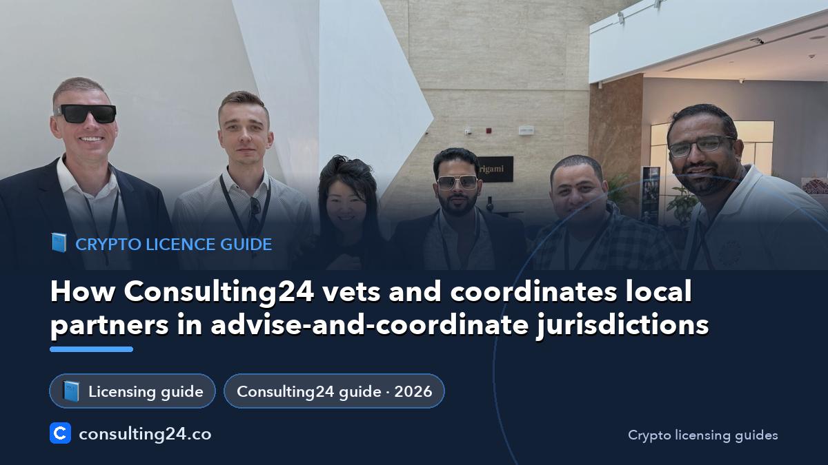How Consulting24 vets and: Consulting24 crypto licensing guide