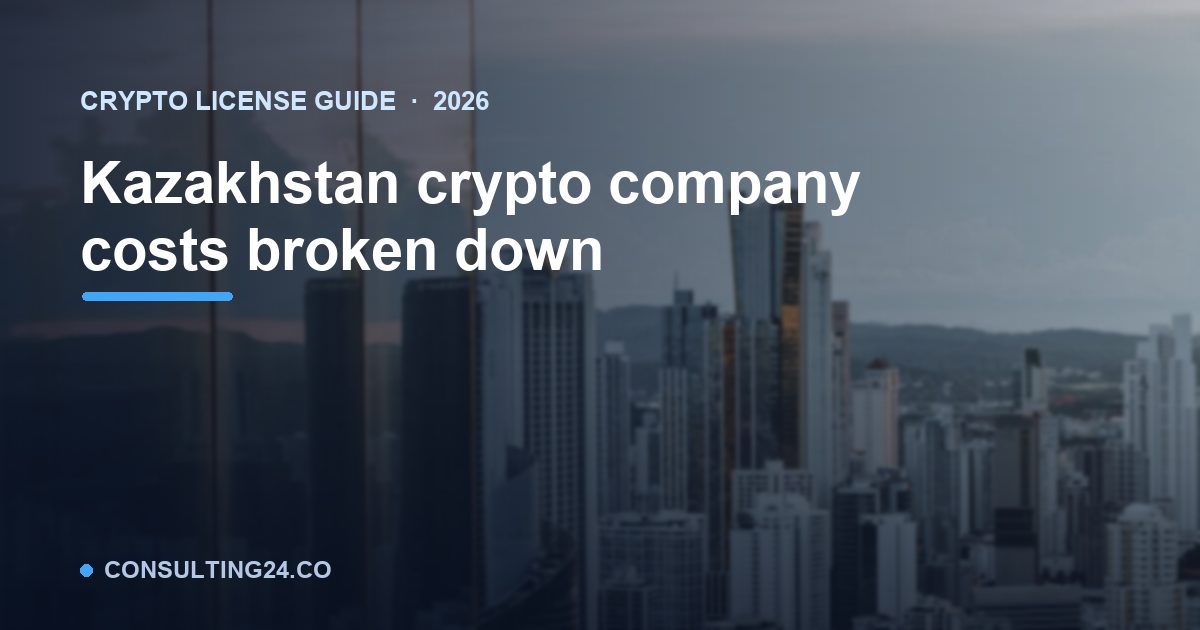 Kazakhstan crypto company costs — Consulting24