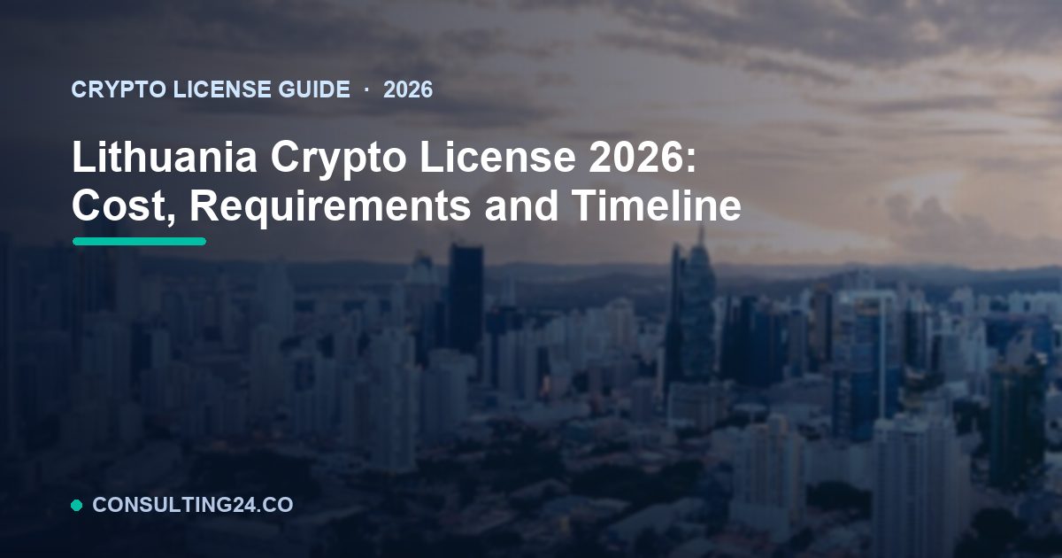 Lithuania crypto license — Consulting24