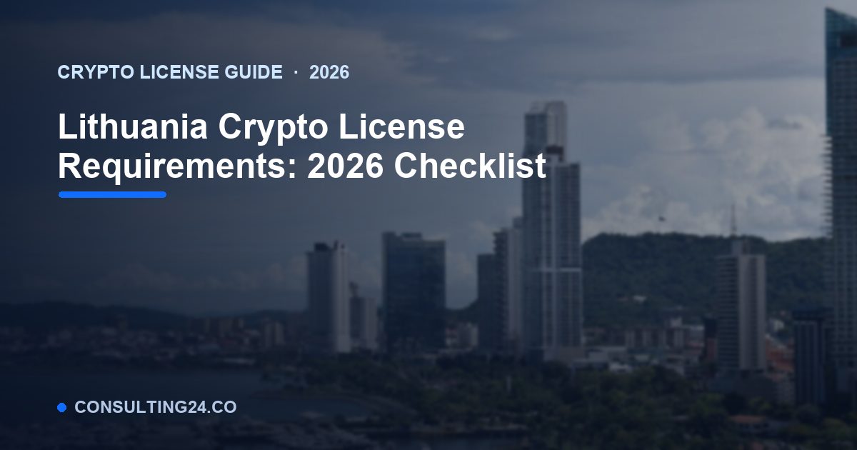 Lithuania crypto license requirements — Consulting24