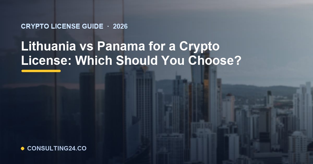 Lithuania vs Panama crypto license — Consulting24