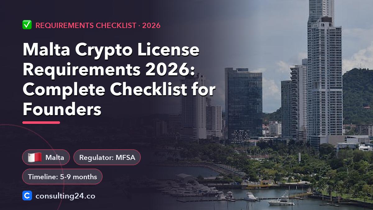 Malta crypto license requirements: Consulting24 crypto licensing guide
