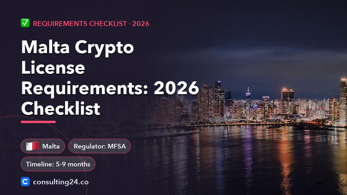Malta crypto license requirements: Consulting24 crypto licensing guide