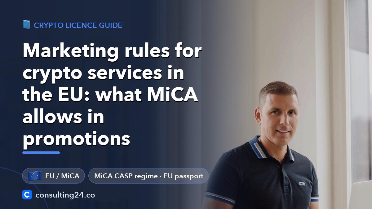 Marketing rules for crypto: Consulting24 crypto licensing guide