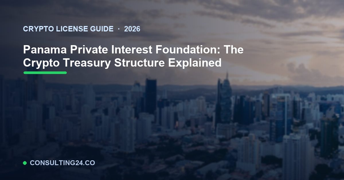Panama foundation crypto treasury — Consulting24