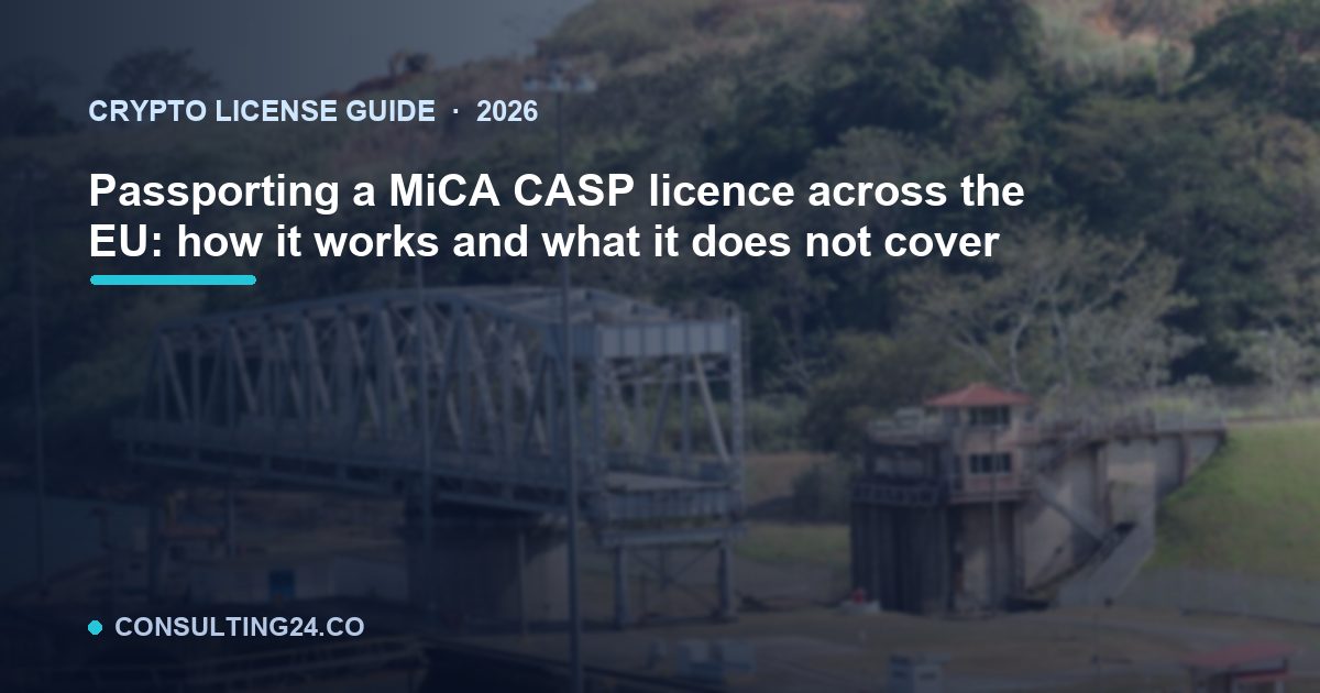 Passporting a MiCA CASP — Consulting24