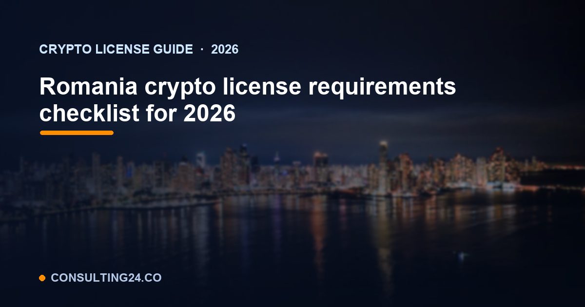 Romania crypto license requirements — Consulting24