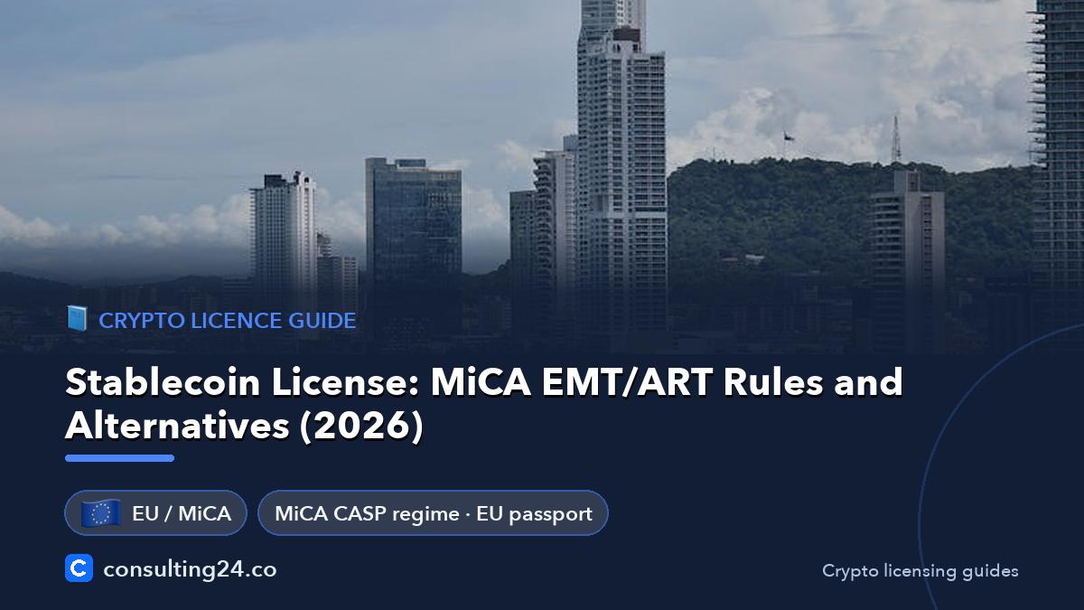 Stablecoin License: Consulting24 crypto licensing guide