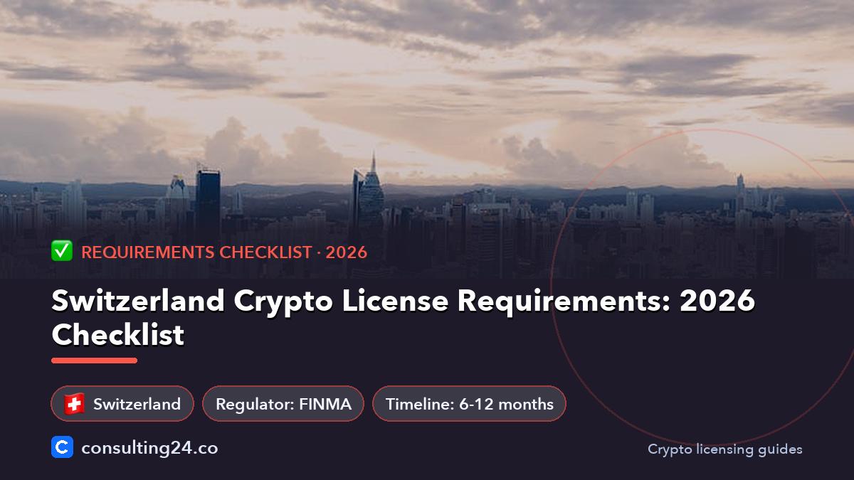Switzerland crypto license requirements: Consulting24 crypto licensing guide