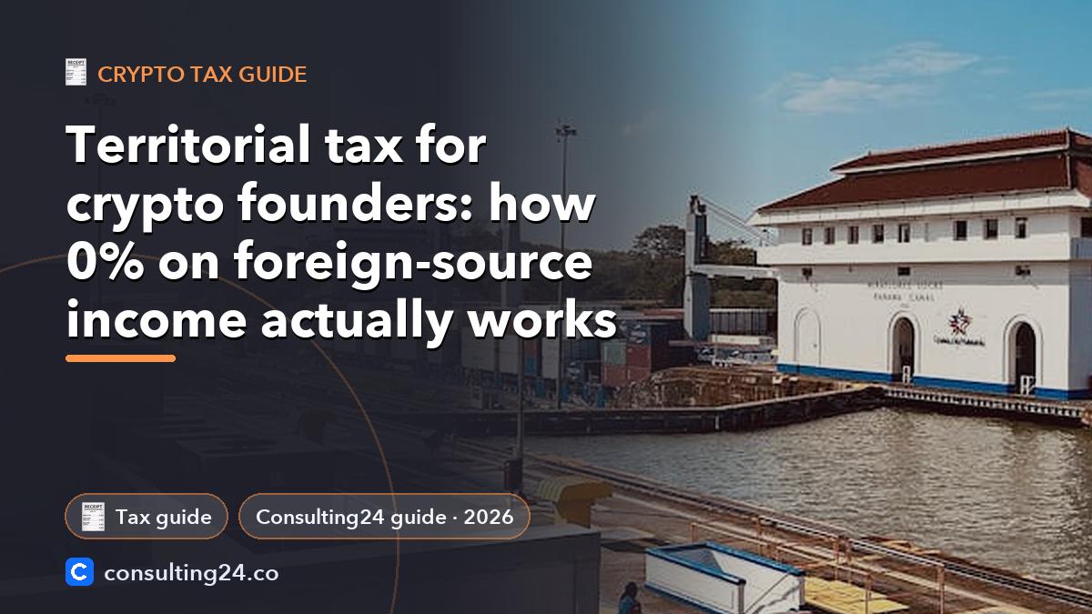 Territorial tax for crypto: Consulting24 crypto licensing guide